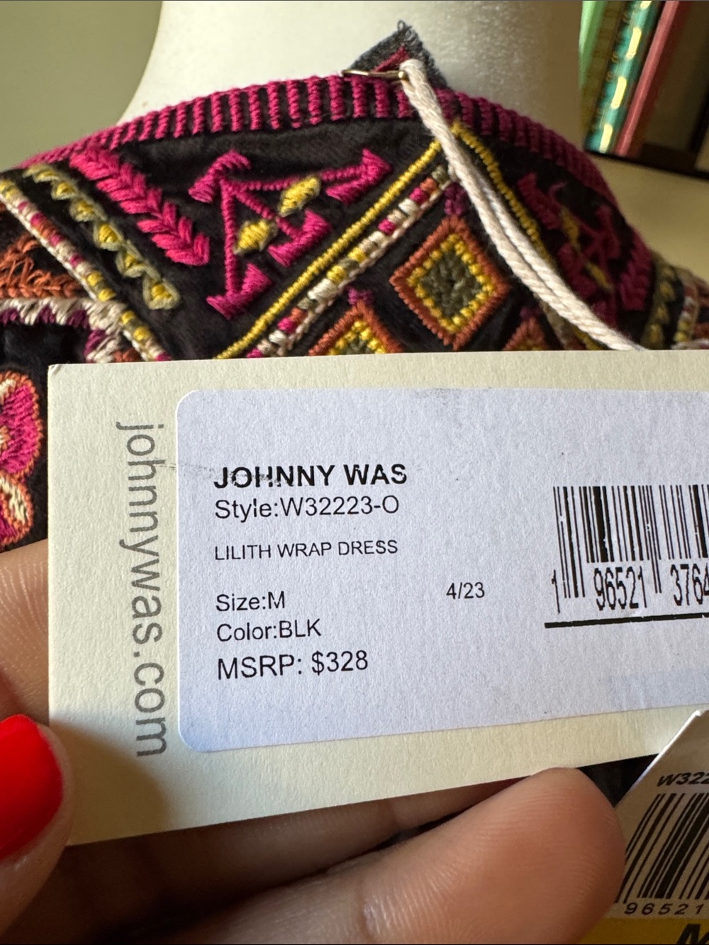 Johnny Was Lilith Wrap Dress size Med NWT - Picture 5 of 7